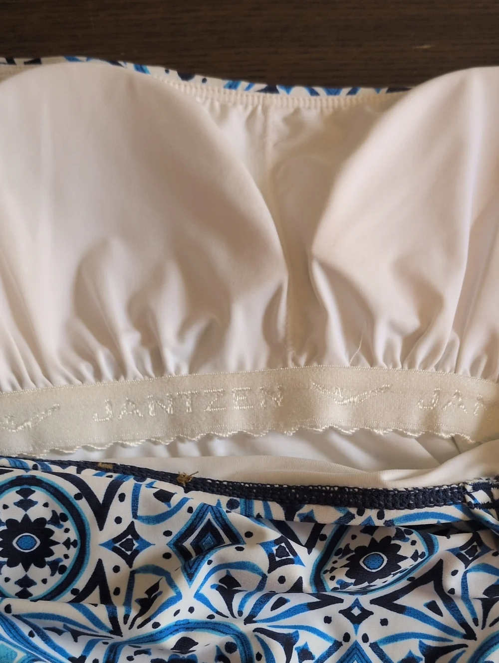 Jantzen Eden Cami Tankini Top – Patheon Blue Moroccan Tiles 4